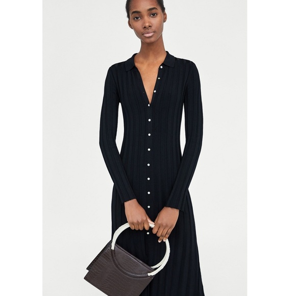 Zara Dresses & Skirts - Zara ribbed knit dress
